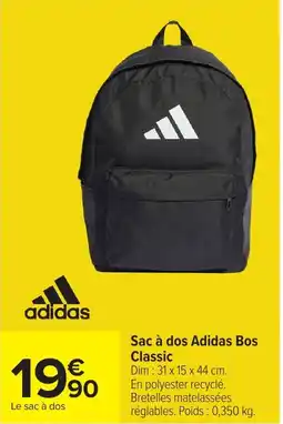 Carrefour Sac à dos adidas bos classic offre