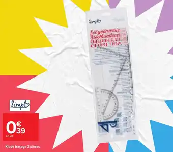 Carrefour Kit de traçage 3 pièces offre