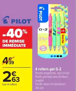 Carrefour 4 rollers gel g-2 offre