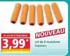 Set de 6 manchons laqueurs