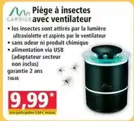 Norma Gardigo - piège à insectes avec ventilateur offre