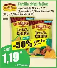 Norma Old el paso - tortilla chips fajitas offre