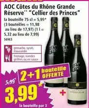 Norma Aoc - côtes du rhône grande réserve cellier des princes offre