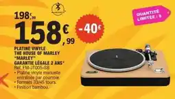 E.Leclerc Platine vinyle the house of marley offre