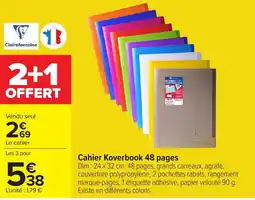 Carrefour Cahier Koverbook 48 pages offre