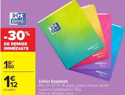 Carrefour Cahier easybook offre