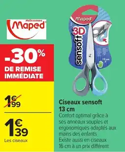 Carrefour Ciseaux sensoft offre