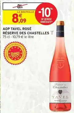 Intermarché Aop tavel rose offre