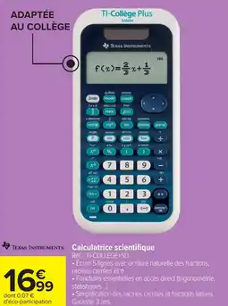 Carrefour Calculatrice scientifique offre