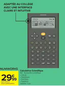 Carrefour Calculatrice scientifique offre