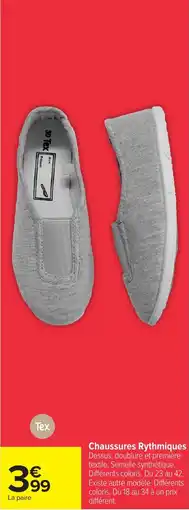 Carrefour Chaussures rythmiques offre