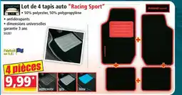 Norma Diamond car lot de 4 tapis auto racing sport offre