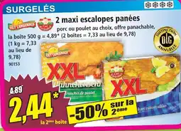 Norma Gut langenhof 2 maxi escalopes panées porc ou poulet offre