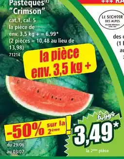 Norma Pastèques crimson offre