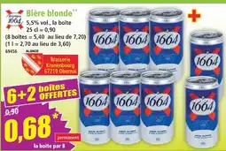 Norma 1664 bière blonde offre