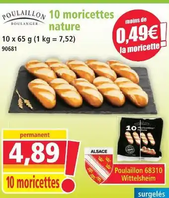 Norma Poulaillon 10 moricettes nature offre