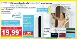 Norma Powetec kit moustiquaire alu ”ultra-slim” pour fenêtre offre