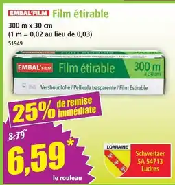 Norma Embal'film film étirable offre