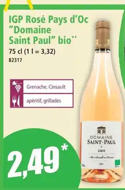 Norma Domaine saint paul igp rosé pays d'oc bio offre