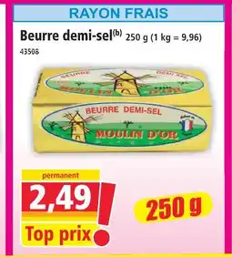 Norma Moulin d'or beurre demi-sel offre