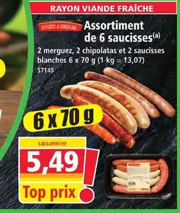 Norma Assortiment de 6 saucisses offre