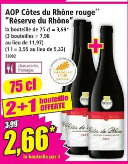 Norma Reserve du rhone aop côtes du rhône rouge offre