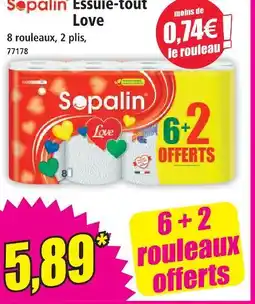 Norma Sopalin essuie-tout love offre