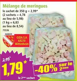 Norma Gida s.a mélange de meringues offre