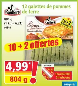 Norma Kauffer's 12 galettes de pommes de terre offre