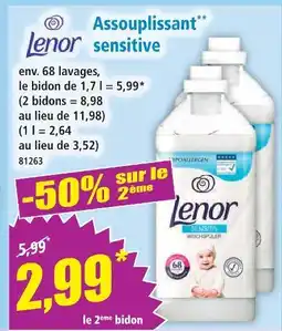 Norma Lenor assouplissant** sensitive offre