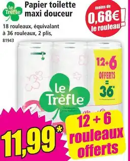 Norma Le trèfle papier toilette maxi douceur offre