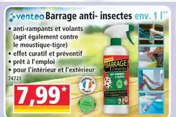 Norma Venteo barrage anti-insectes offre