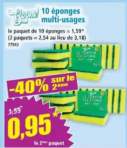 Norma 10 éponges multi-usages offre