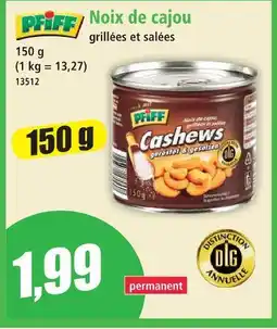 Norma Pfiff noix de cajou offre