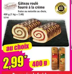 Norma Fürstenklasse gâteau roulé fourré à la crème fraise offre