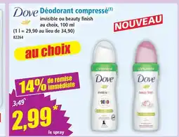Norma Dove déodorant compressé offre