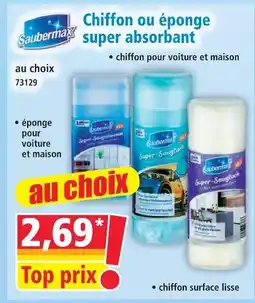 Norma Saubermax chiffon super absorbant pour voiture et maison offre