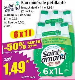 Norma Saint amand eau minérale pétillante offre