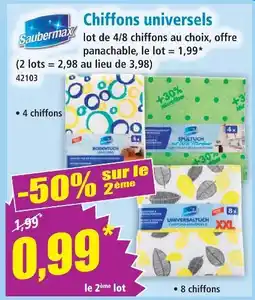Norma Saubermax chiffons universels offre