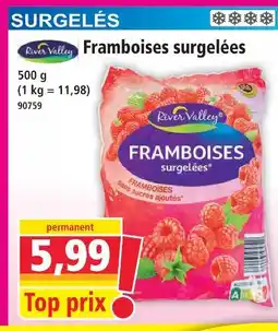 Norma River valley framboises surgelées offre
