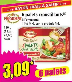 Norma Président 6 palets croustillants offre