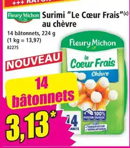 Norma Fleury michon surimi le coeur frais au chèvre offre