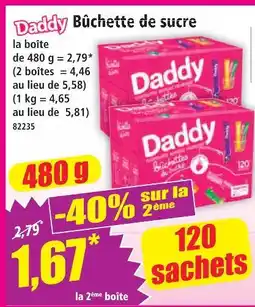 Norma Daddy bûchette de sucre offre