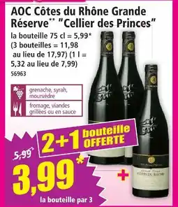 Norma Cellier des princes aoc côtes du rhône grande réserve offre