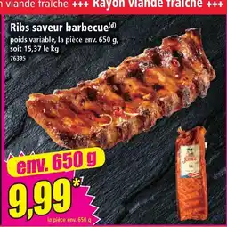 Norma Ribs saveur barbecue offre