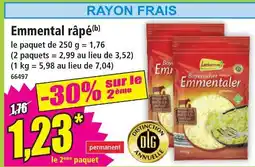 Norma Leckerland emmental râpé offre
