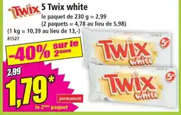 Norma Twix 5 twix white offre