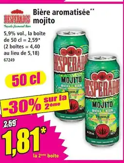 Norma Desperados bière aromatisée mojito offre