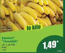 Norma Bananes cavendish offre