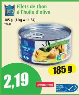 Norma Fjord krone filets de thon à l'huile d'olive offre